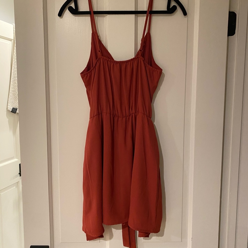 Rust/corral colored romper - Picture 2 of 2